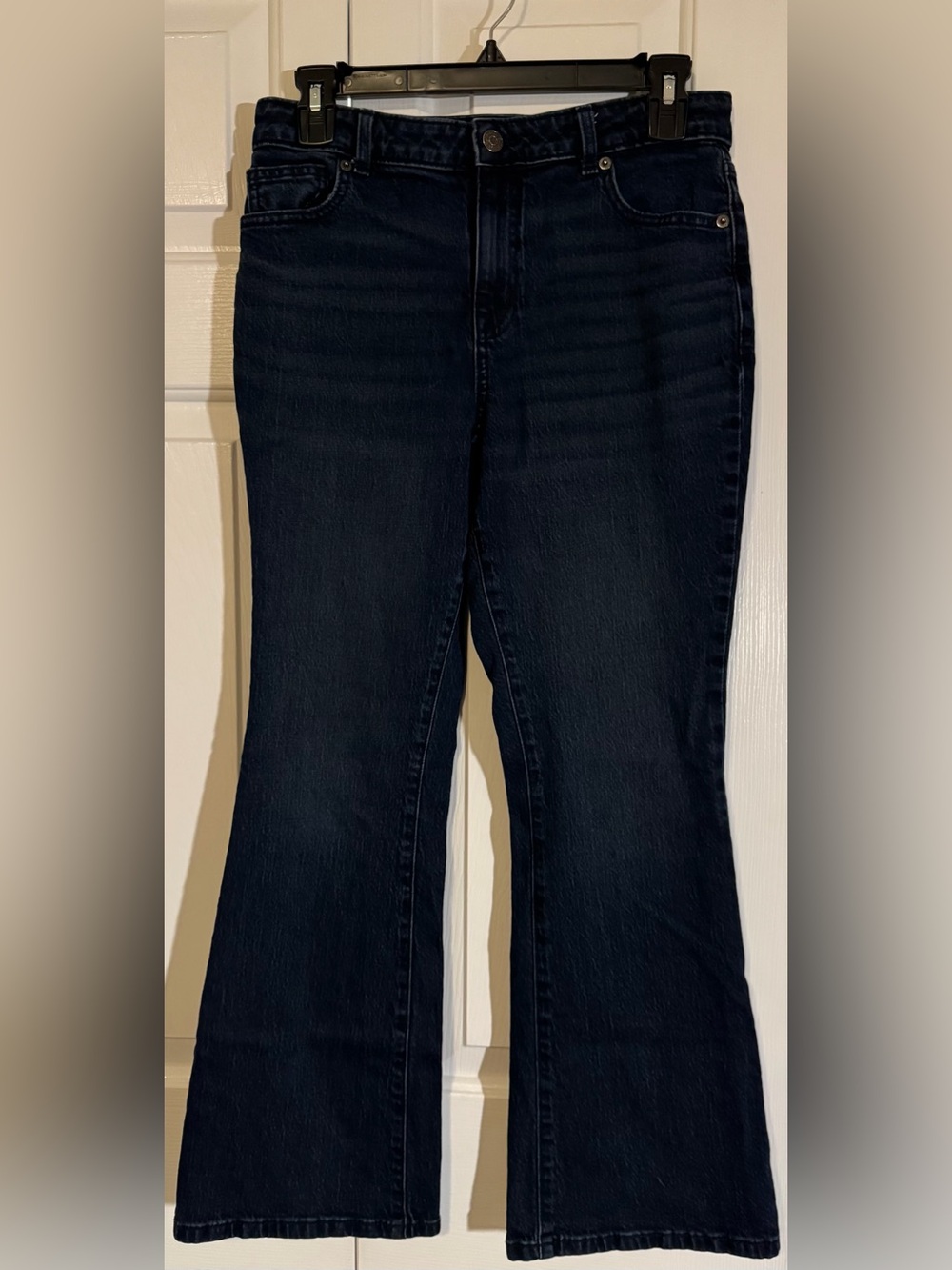Cat & Jack Dark Blue Girls' High-Rise Flare Jeans